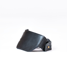 Black shoe protector on a white background